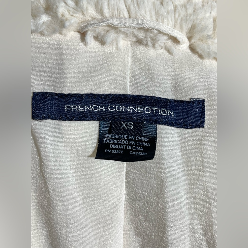French Connection Cream Teddy Jacket - Picture 9 of 13
